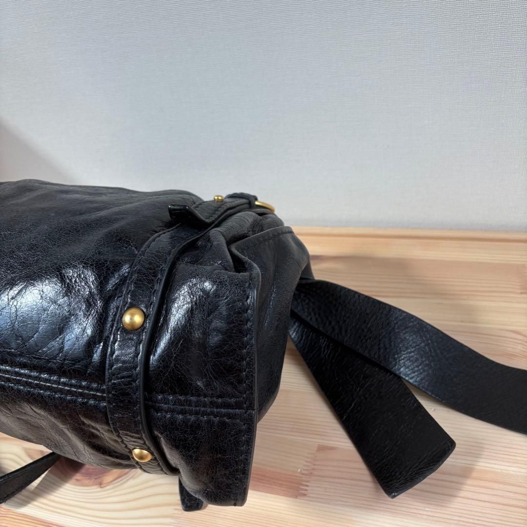 Miu Miu Vitello Lux Ribbon Bag Black NICORILABO_COM