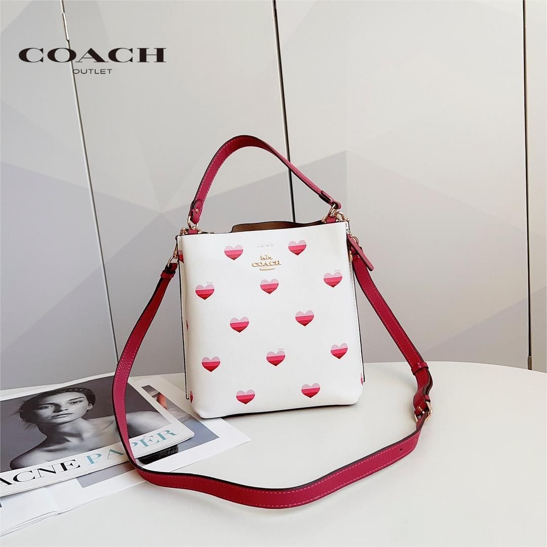 コーチ COACH MOLLIE 22 モリー バケットバッグ 2WAY ショルダーバッグ ハート CA249 アウトレット品 - メルカリ