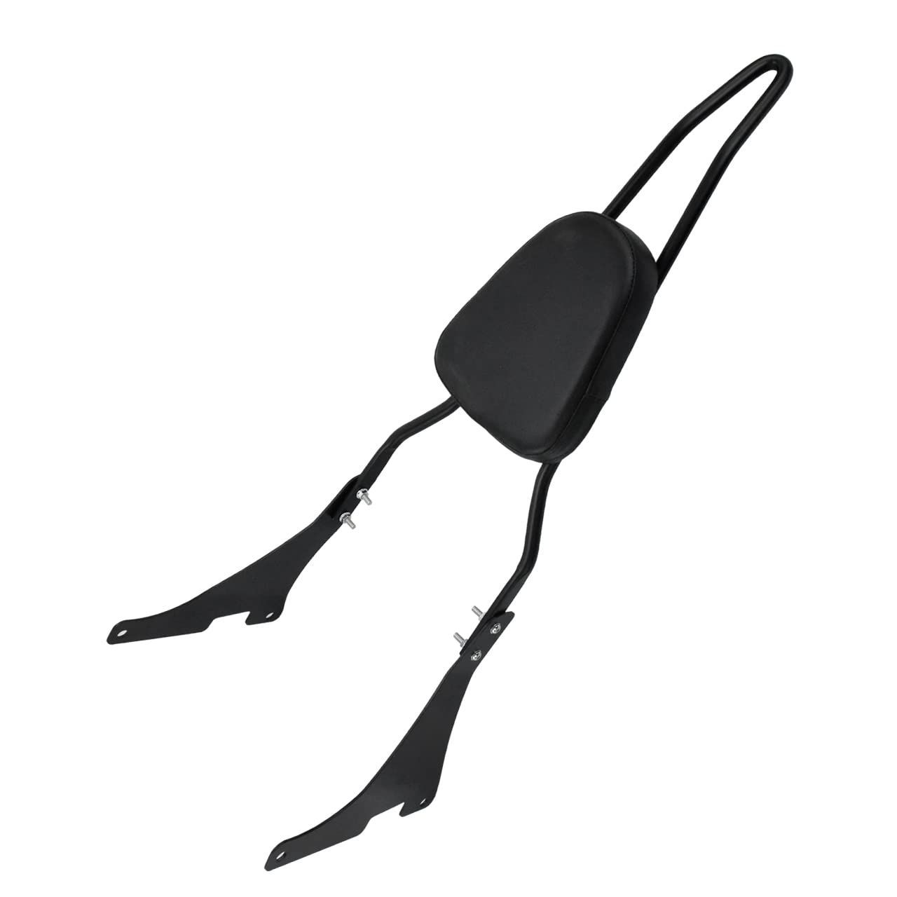 パッド付き 振れ止め リア 乗客 シーシーバー 背もたれ 取り外し パッセンジャーシシーバー バックレスト ハーレー用 スポーツスター XL バイク 883 1200 2004-2025 HDBUBALUS 用 ブラック