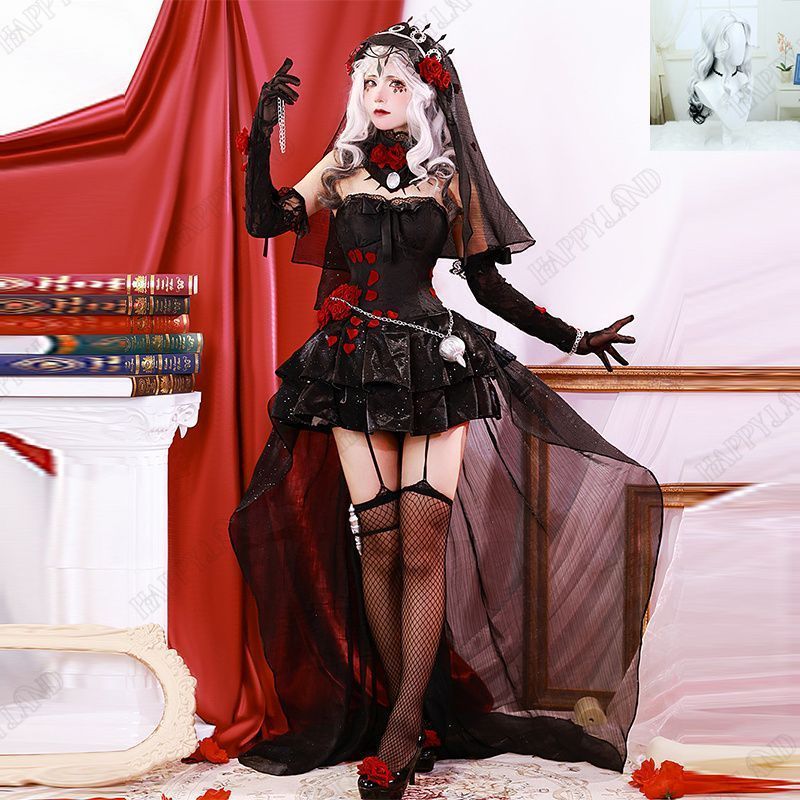 アイデンティティ5 コスプレ 心理学者 エダ?メスマー コスプレ衣装 ウイッグ付き 長夜 人気 キャラクター