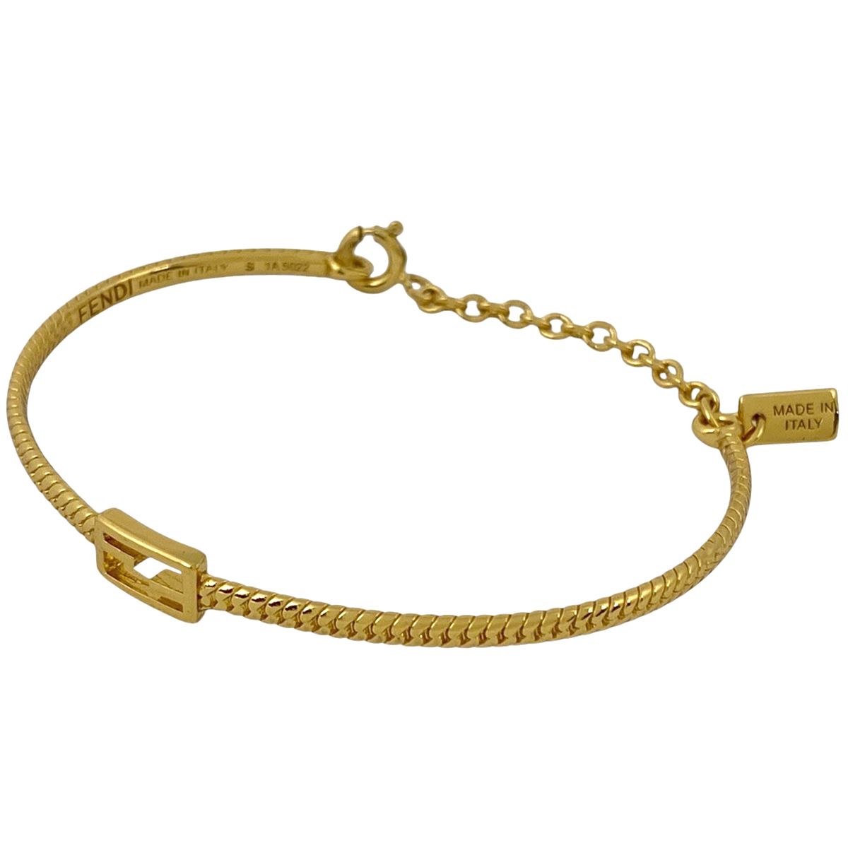 在庫一掃】 フェンディ FENDI バゲット ブレスレット FFバゲット