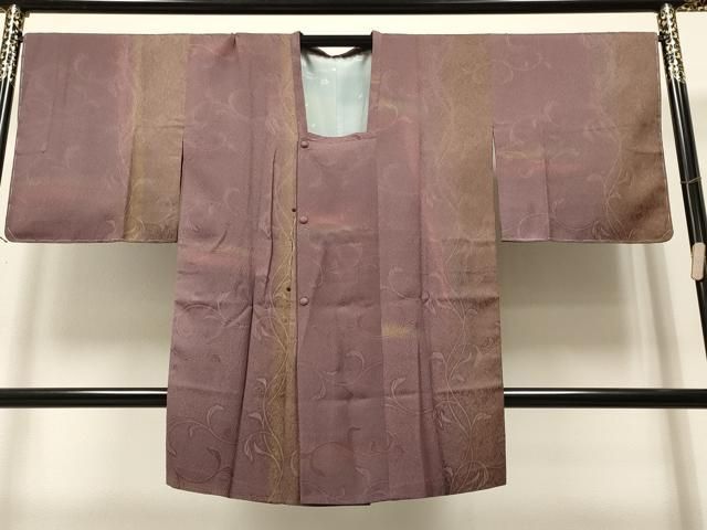 平和屋着物＃道中着 縞 黒地 ロング丈 正絹 逸品 未使用 CAAT5793id