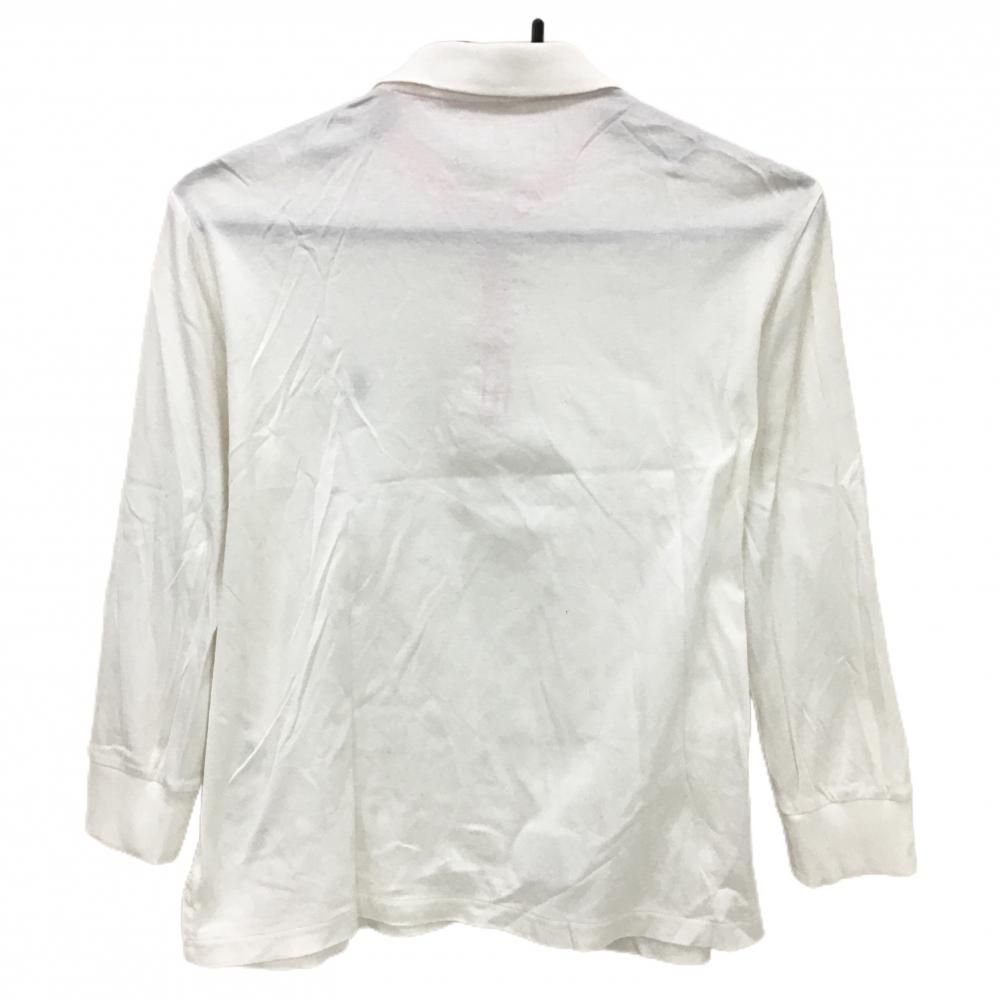 ラルフローレンゴルフ 七分袖ポロシャツ 白 ポニー刺しゅう レディース