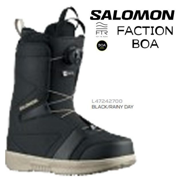 Salomon スノーボードブーツ ブラック Faction SALOMON 日本正規品 スノーボード ブーツ サロモン FACTION Black ファ