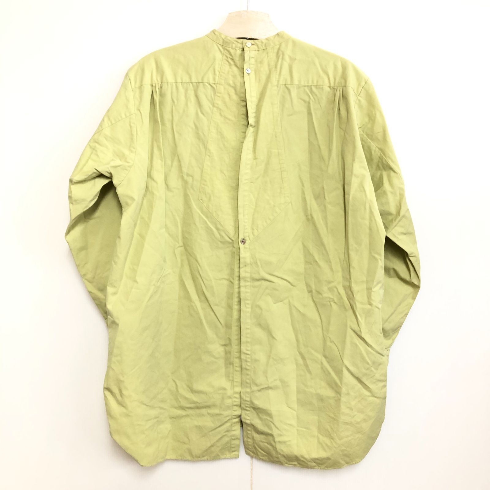 6(ROKU) ロク ピンタックシャツ 36サイズ ライム レディース  