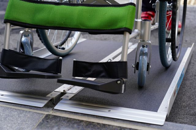 バイク用段差解消スロープ60cm滑り抑制仕様
