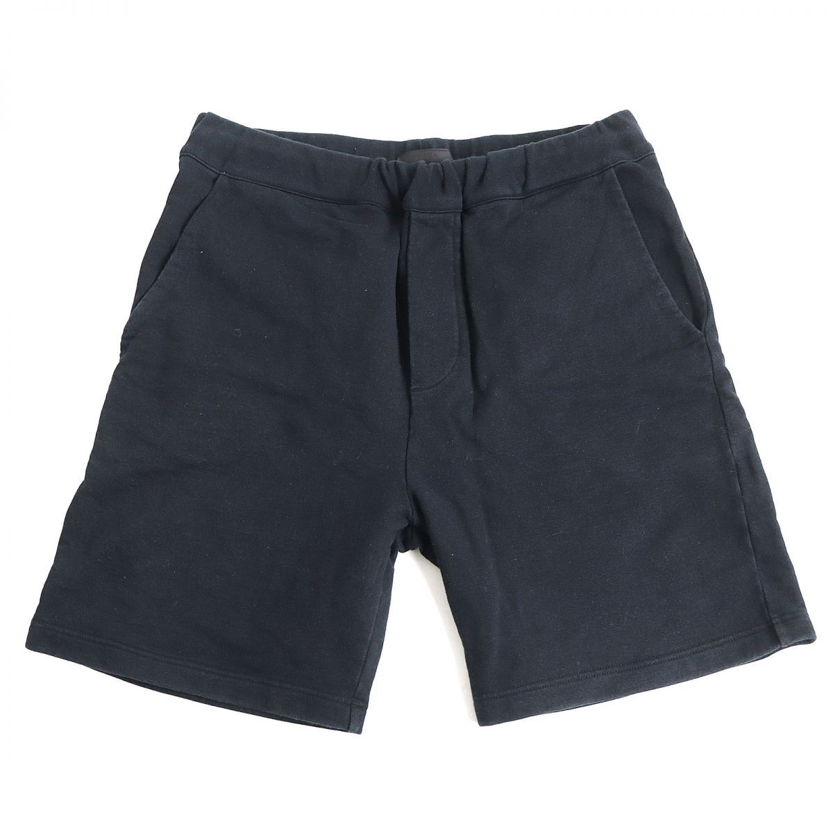 良品◆2019年 PRADA プラダ ラバーロゴプレート付き ボトムス/ハーフパンツ/スウェットパンツ ブラック L 正規品 メンズ r07-st30221-801 良品◇2019年 PRADA プラダ ラバーロゴプレート付き ボトムス/ハーフ