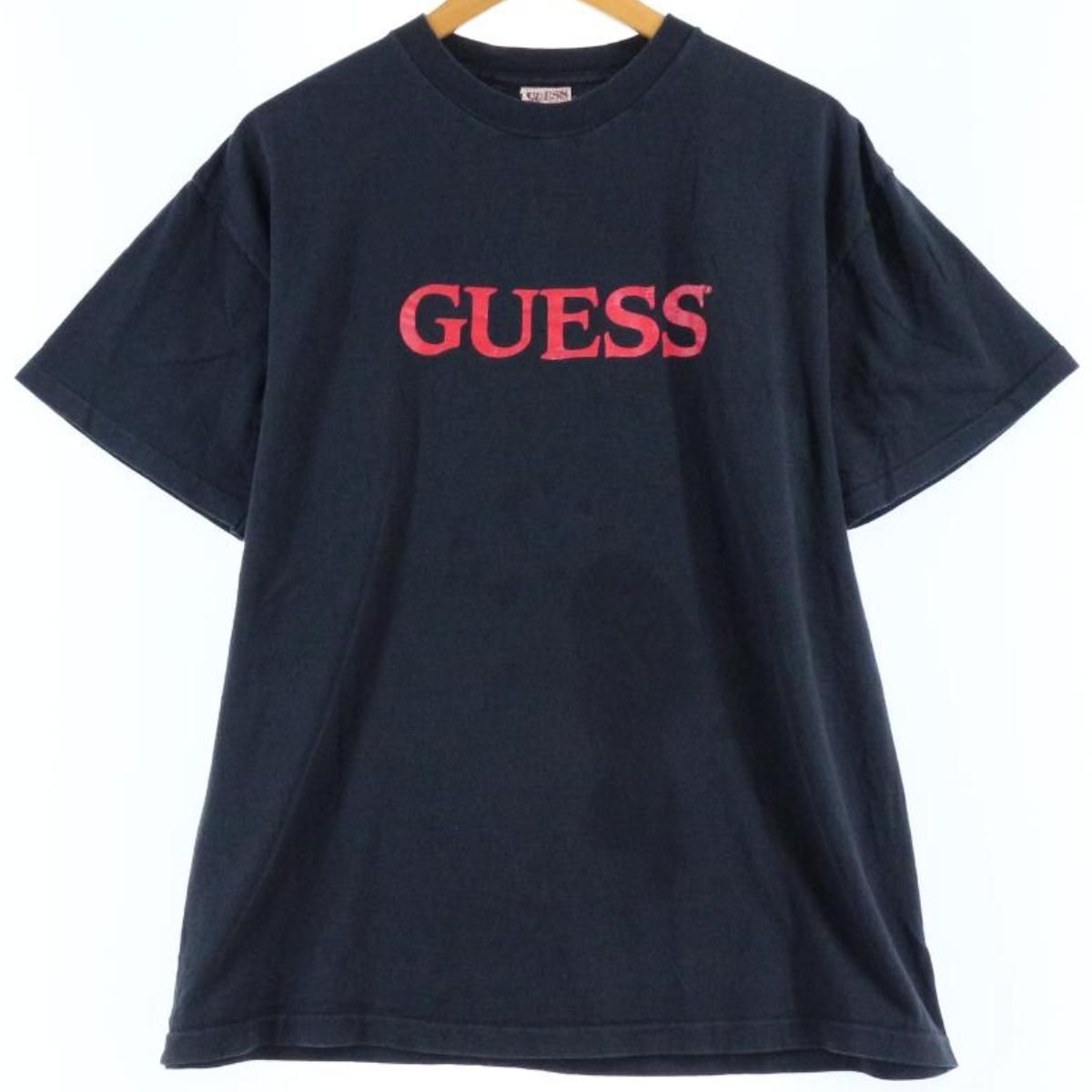 古着 90年代 ゲス Guess BY GEORGES MARCIANO 半袖 ロゴTシャツ USA製 