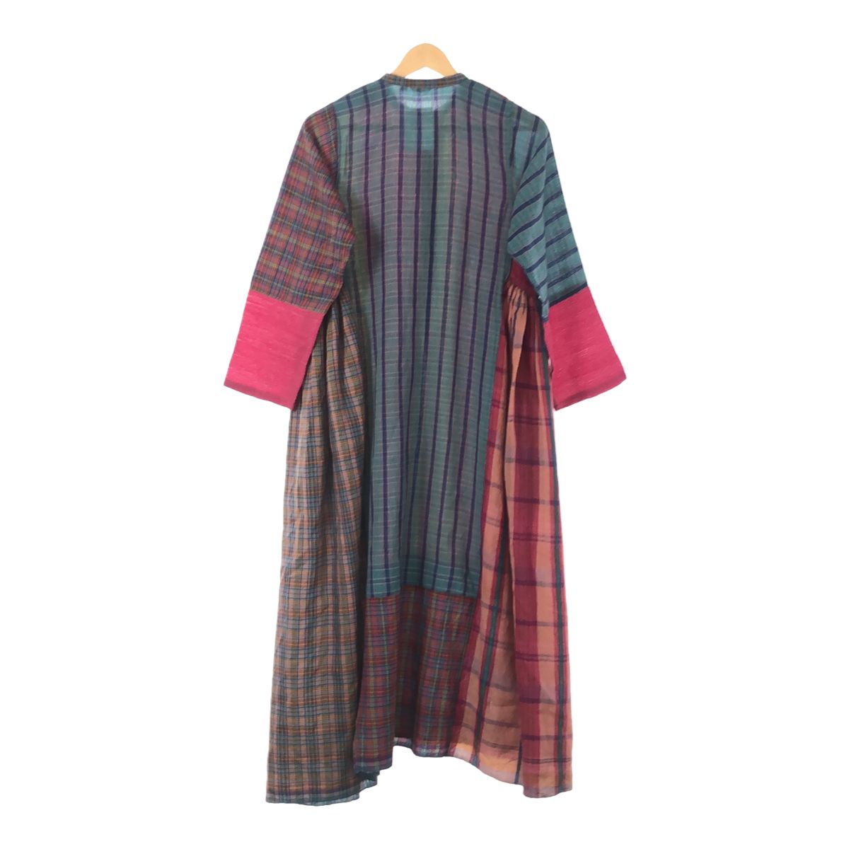 injiri インジリ MULTI 薄 CHECK DRESS