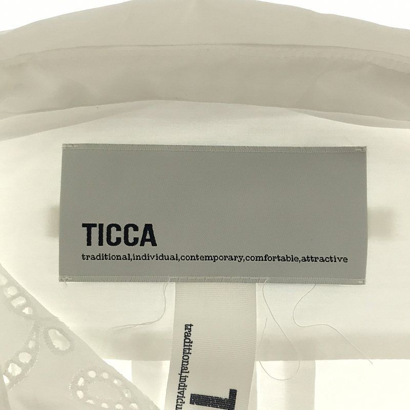 美品】 TICCA / ティッカ | ショートスリーブ レース シャツブ ラウス