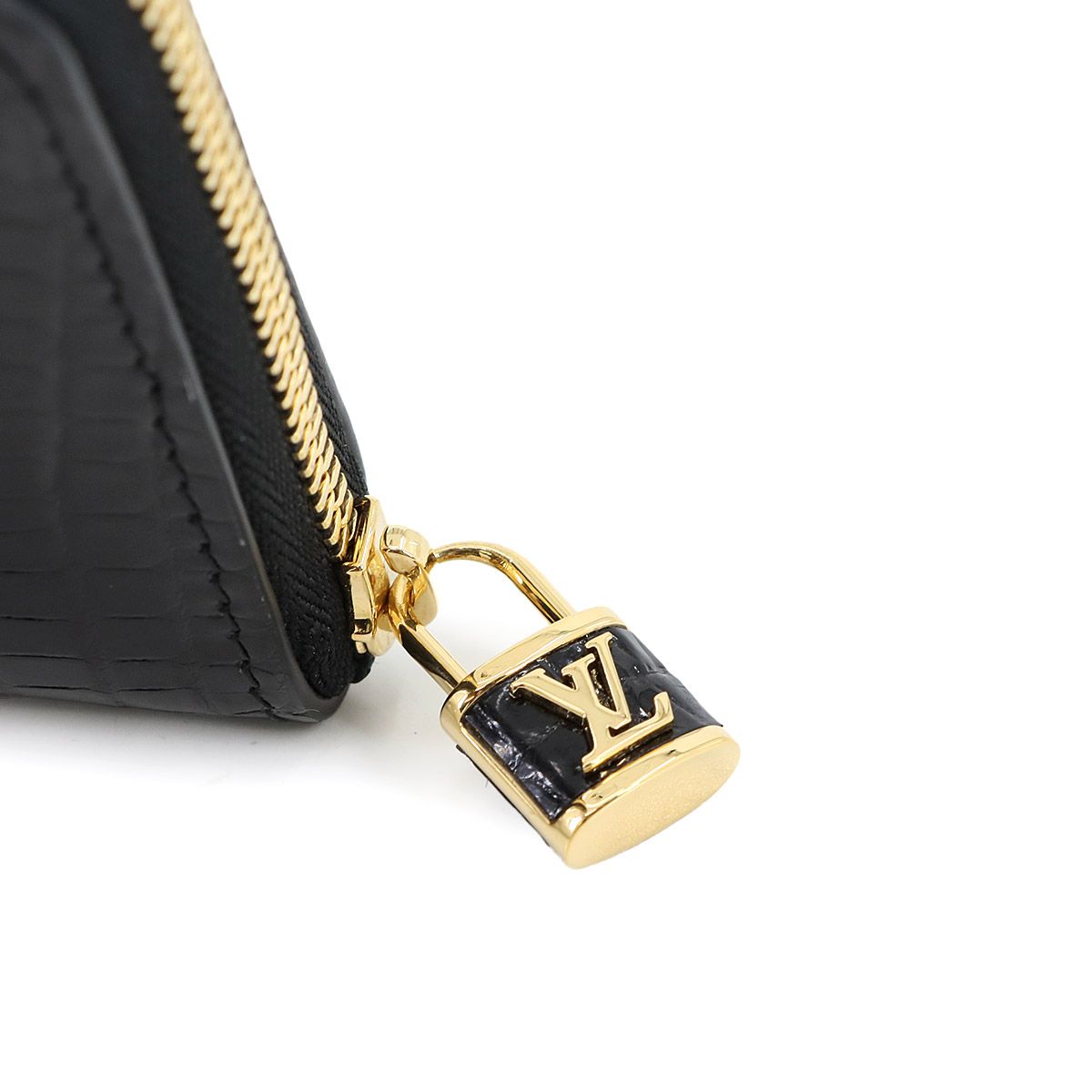 新品同様 ルイ ヴィトン LOUIS VUITTON クロコダイル ジッピー