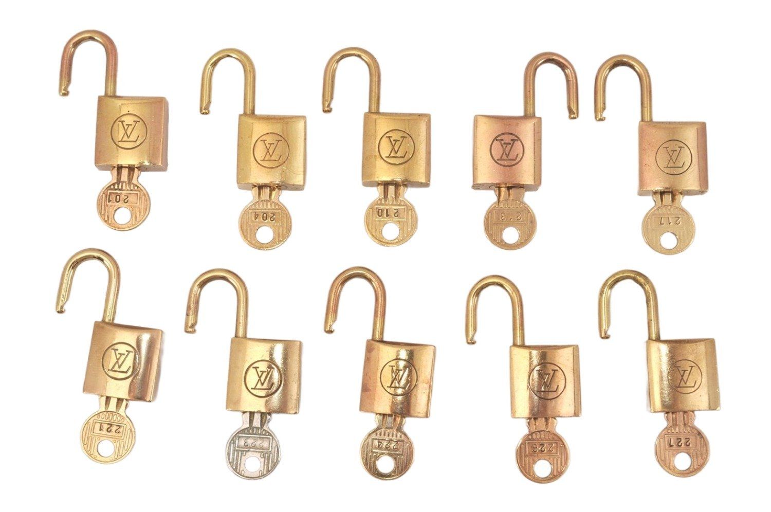 10個 アウトドア・釣り・旅行用品 ルイヴィトン パドロック 鍵 南京錠