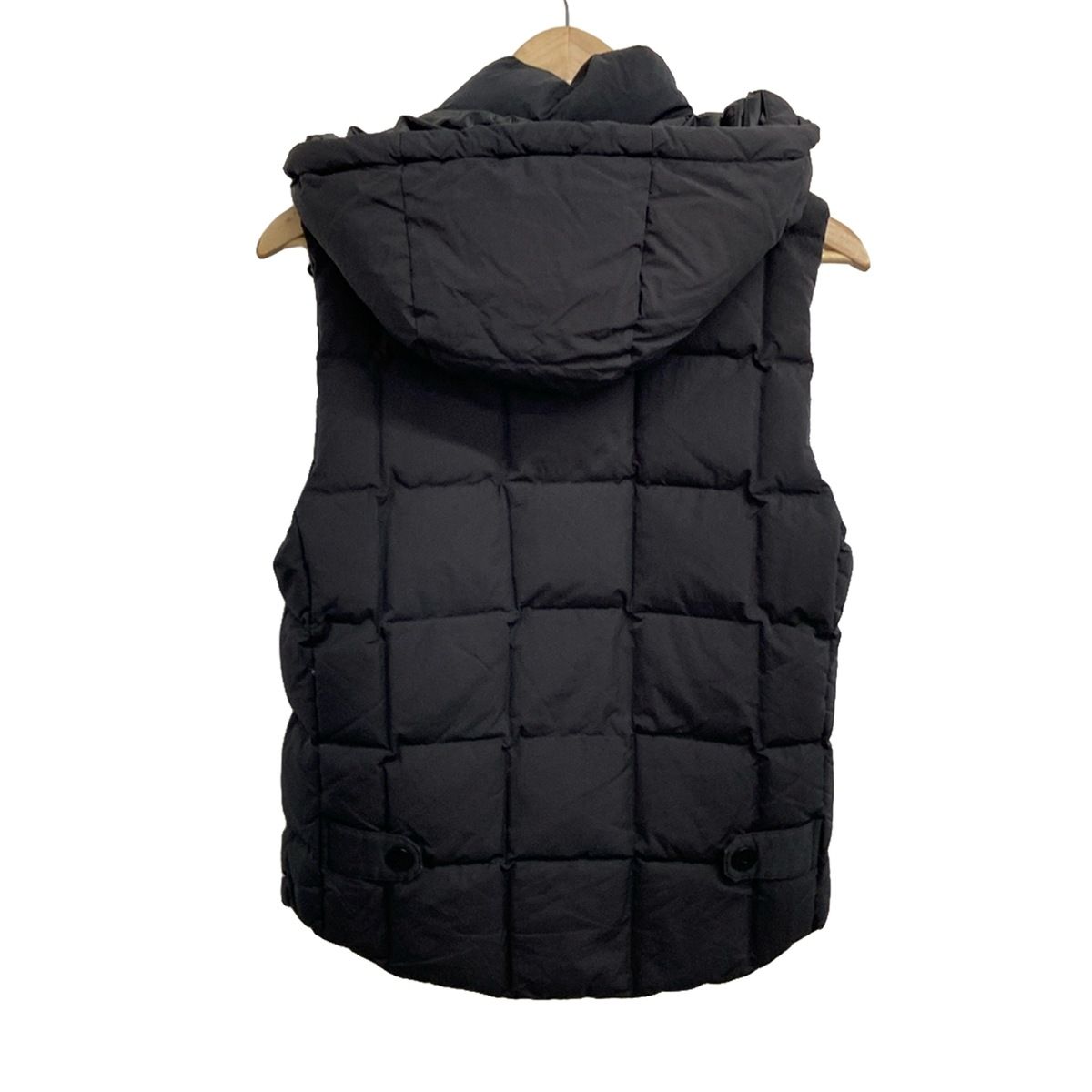 nano universe ナノユニバース ダウンベスト サイズS レディース - 黒 冬