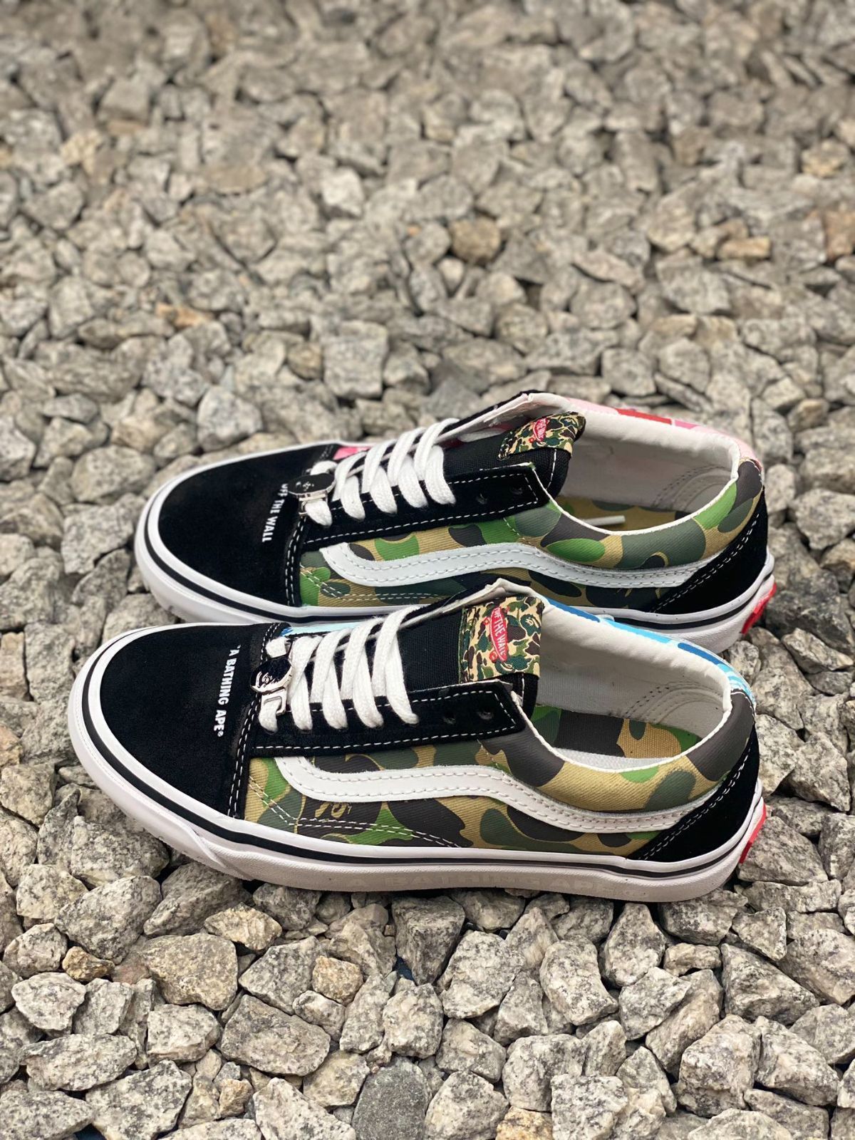  今日 BAPE X Vans Old Skool コラボレーション スニーカー 在庫 の な価格です スニーカー キッズシューズ