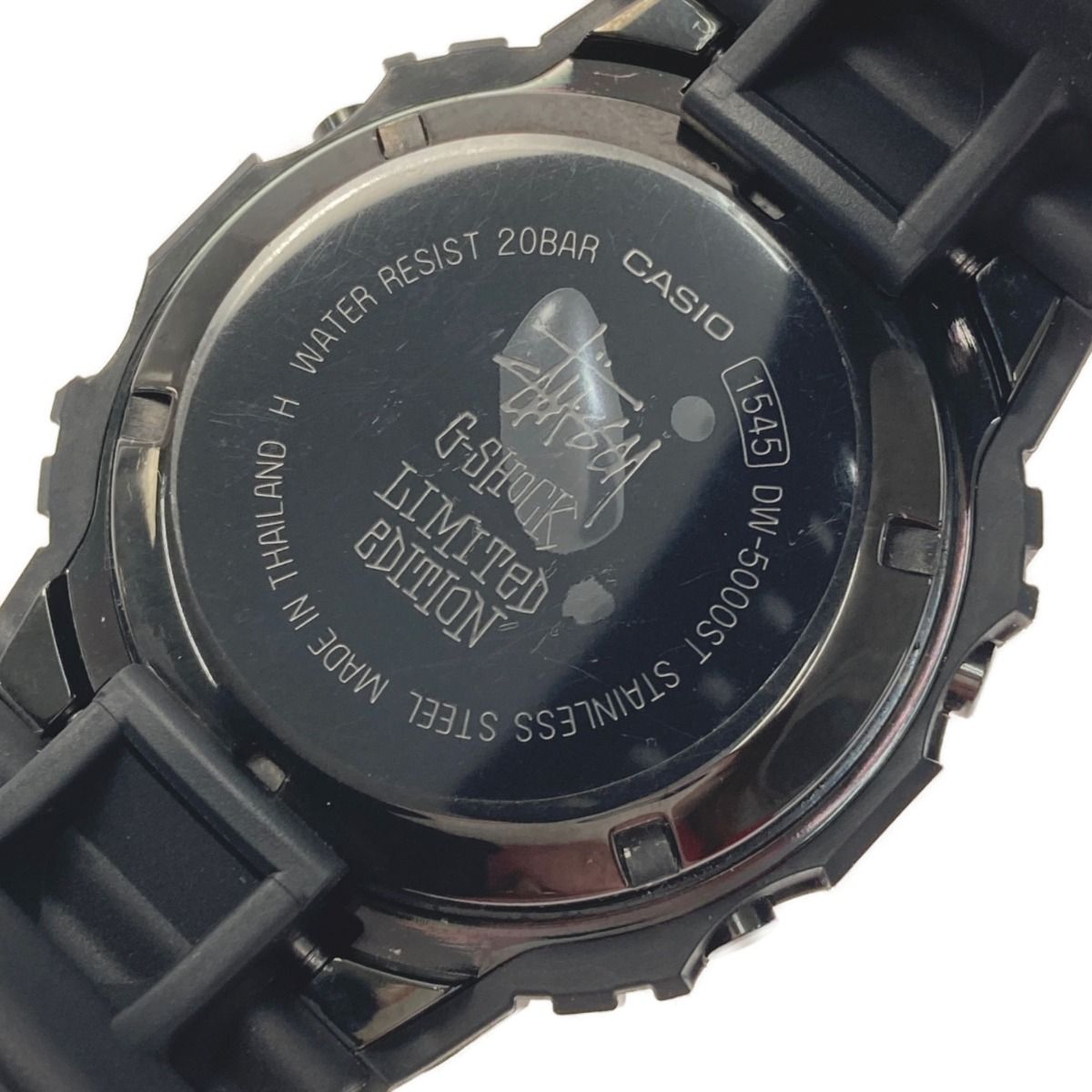 CASIO カシオ G-SHOCK×STUSSY コラボ 25周年記念 DW-5000ST-1JR