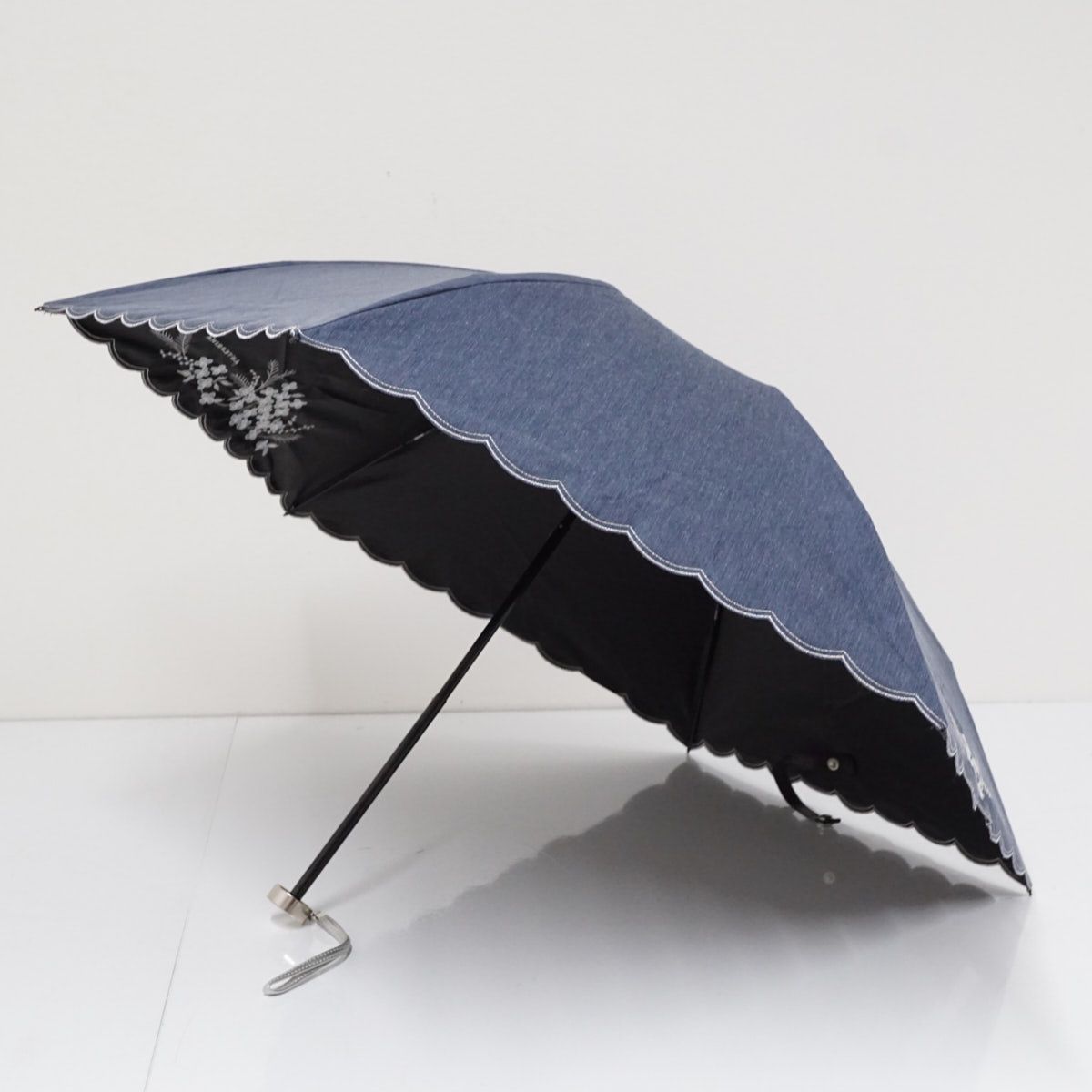 アンテプリマ晴雨兼用サマーシードル折りたたみ日傘 ANTEPRIMA アンテプリマ 晴雨兼用日傘 サマーシールド ネイビー