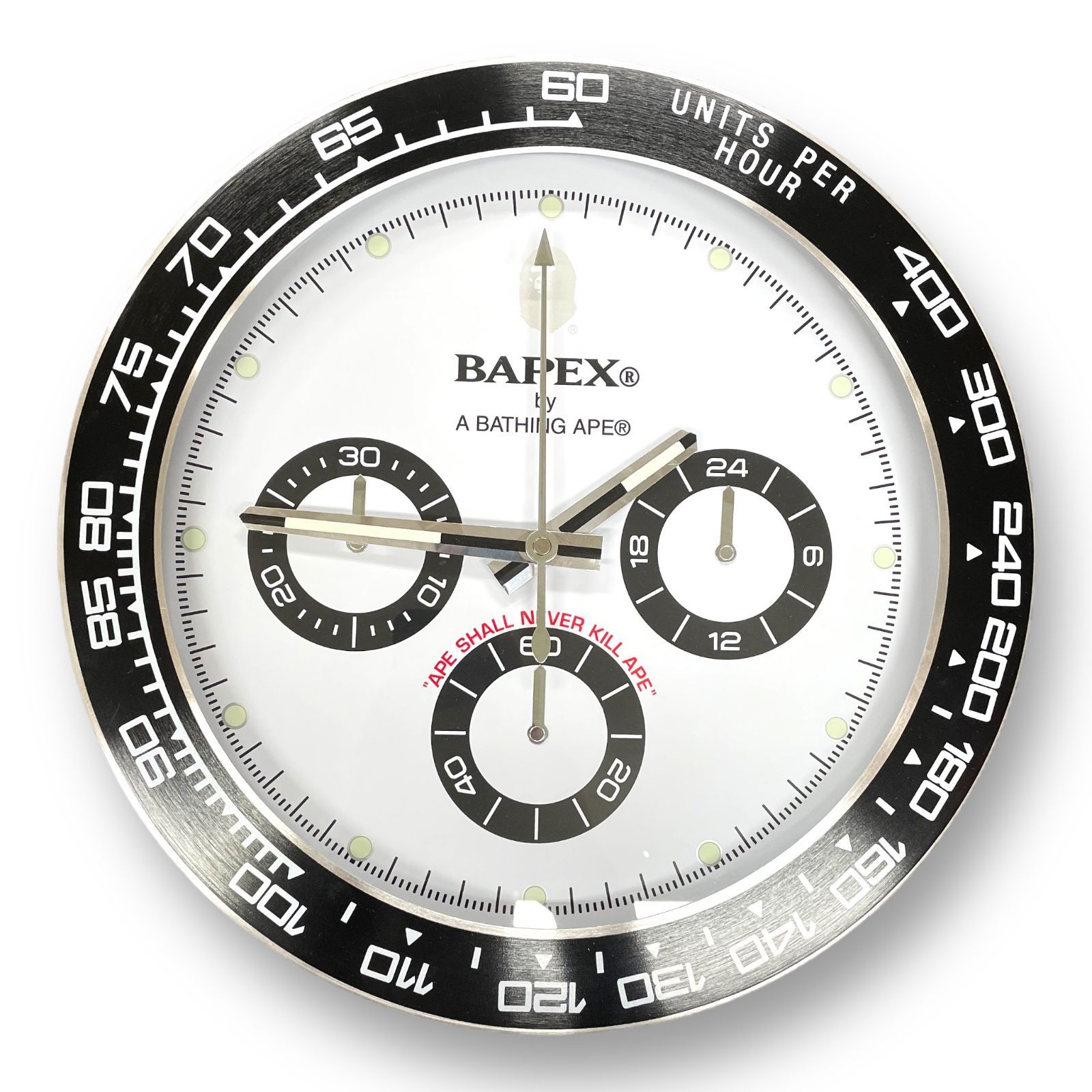 新品 A BATHING APE TYPE 4 BAPEX WALL CLOCK M 壁掛け時計 ウォッチ 