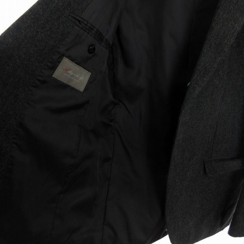 【ユナイテッドアローズ】ウールカシミヤ テーラードジャケットS 美品 金釦 黒系 UNITED ARROWS / ユナイテッドアローズ （レディース） テーラード