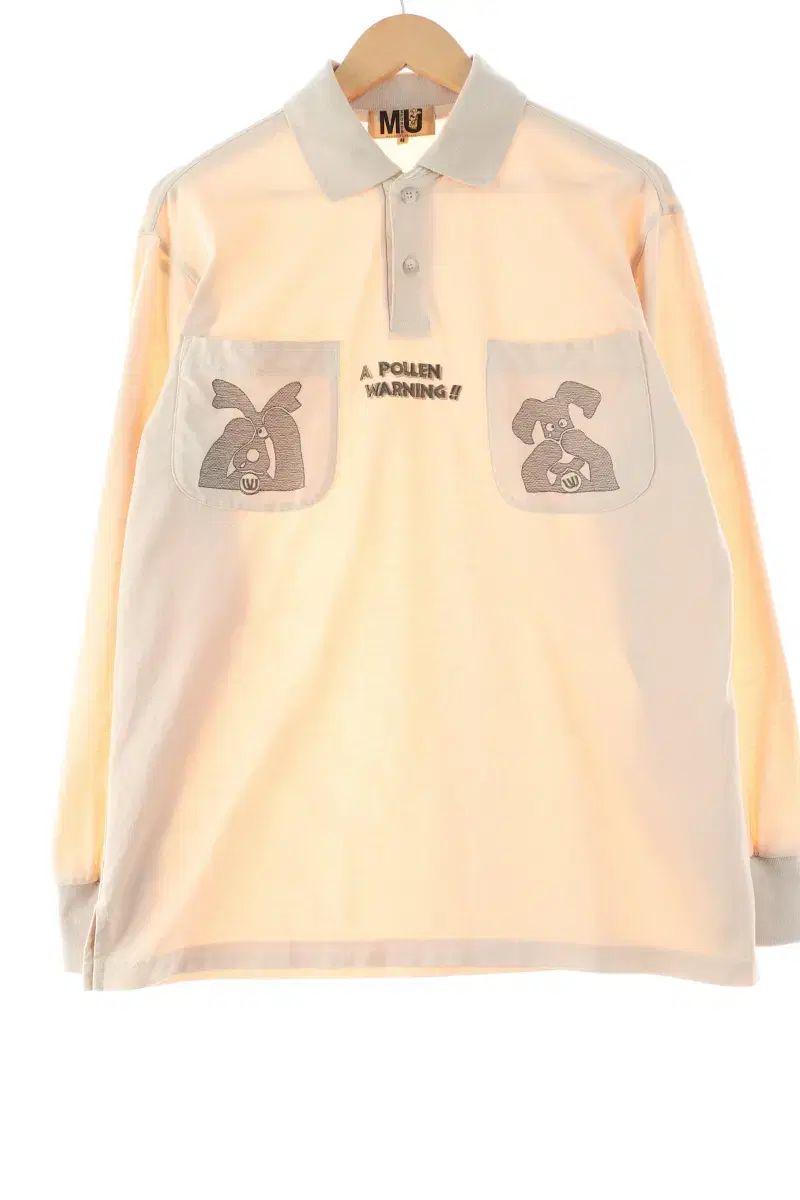 【雷市場（ポンジャン）商品韓国直送】 （ XL ） ミュースポーツ カラー 長袖Tシャツ ベージュ 綿 オールドスクール 限定版- F2AA