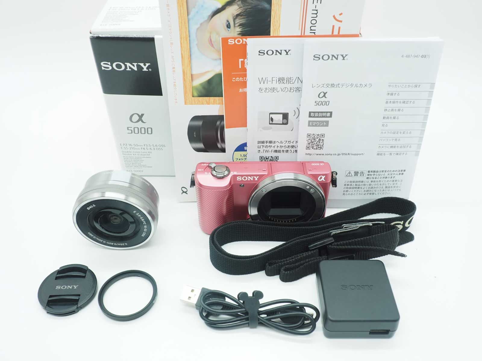 ソニー Sony a 5000 20 1 MP Digital Camera Pink 16 50 mm Lens 元箱 Z 5541