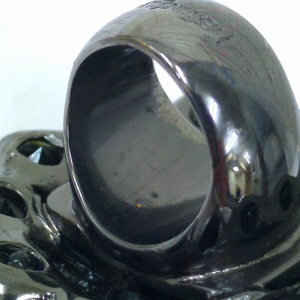 YSL イヴサンローラン リング 指輪 フラワー ブラックストーン11～12号 YSL イヴサンローラン リング 指輪 フラワー ブラックストーン11～12号