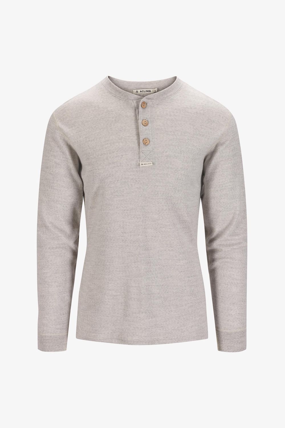 ACLIMA アクリマ FW25 WARMWOOL GRANDAD SHIRT メンズ Lサイズ Beige Melange