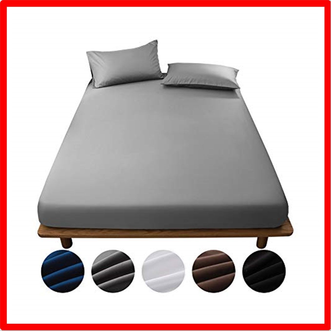 【匿名配送】グレー_セミダブル・120×200cm ボックスシーツ 吸水速乾 シーツ ベッドカバー マットレスカバー 抗菌・防臭 （セミダブル・120×200c