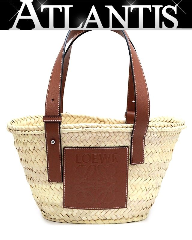 LOEWE アナグラムバスケットバッグ　スモール アナグラム バスケットバッグ スモール (イラカヤシ＆カーフ
