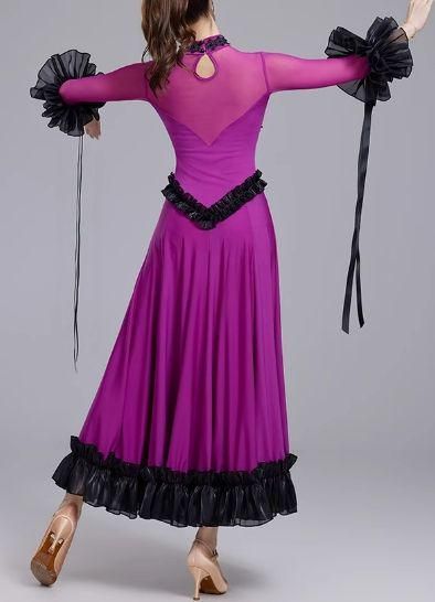 新品✨ラウレッタ 社交ダンスドレス ピンク M 高級仕様 競技 デモ対応