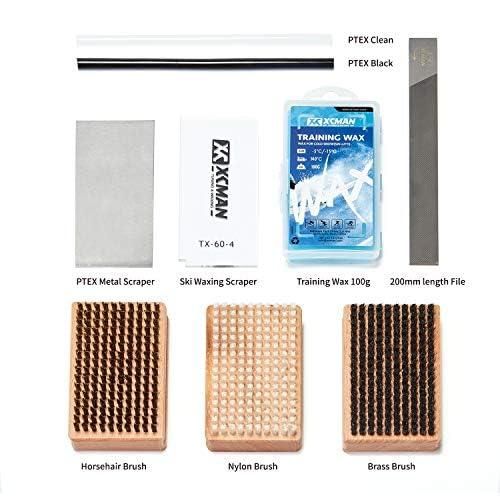 XCMAN スキー スノーボードワクシングkit - 馬毛ブラシ/ナイロンブラシ