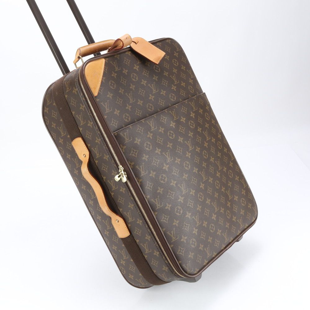 美品 ルイヴィトン モノグラム ペガス55 M23294 レザー スーツケース キャリーケース バッグ 出張 旅行 トランク メンズ MMM BN12-5【中古】