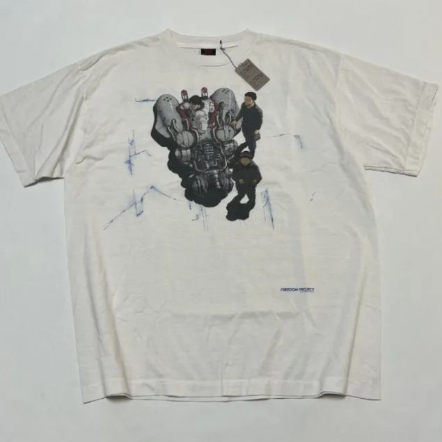 SAINT Mxxxxxxx×FREEDOM FD _ SS BIKE TEE/WHAT未来バイク重型三輪機関車FREEDOM漫画プリントTEE