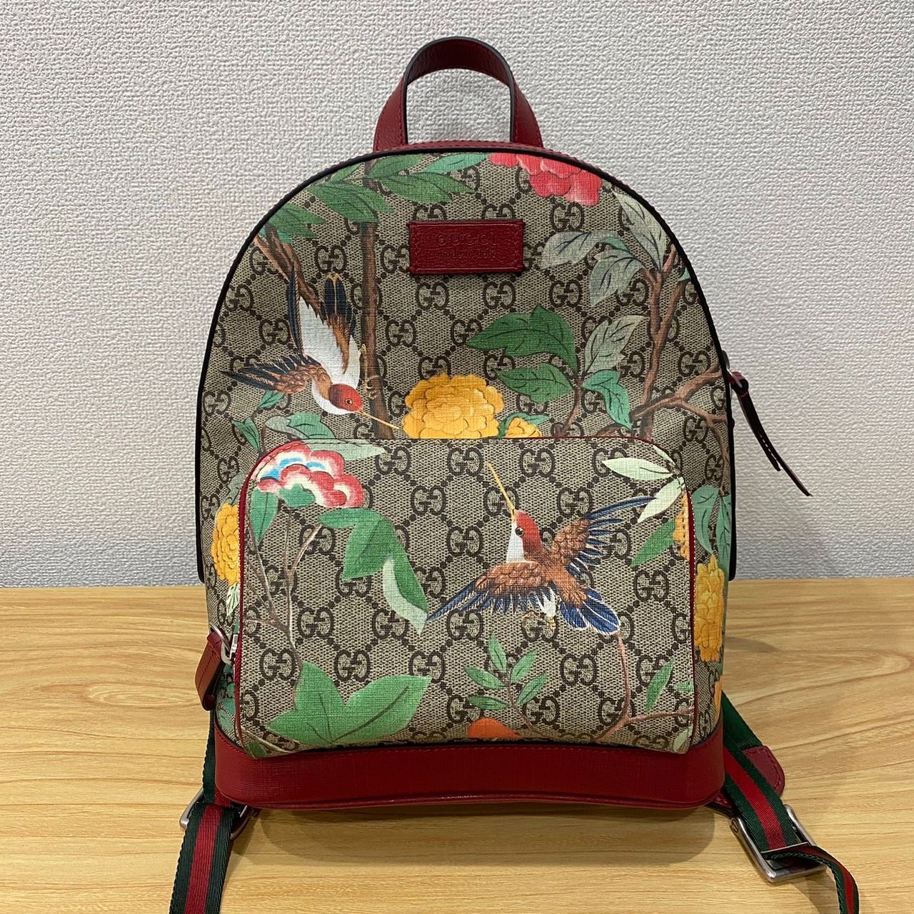 GUCCI グッチ リュック バックパック GG柄 鳥 バード スプリーム 