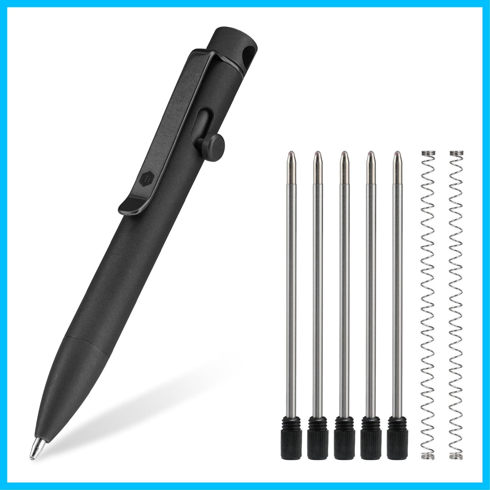 ブラック レザーキーリング、マルニメンディング刺繍入り | Marni