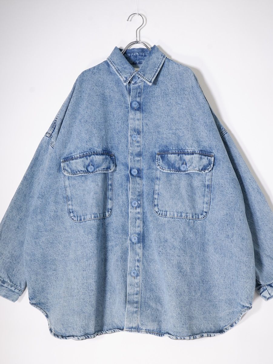 THE FRANKIE SHOP ダラスのオーバーサイズ デニムシャツ The Frankie Shop Dallas oversized denim shirt The Frankie Shop