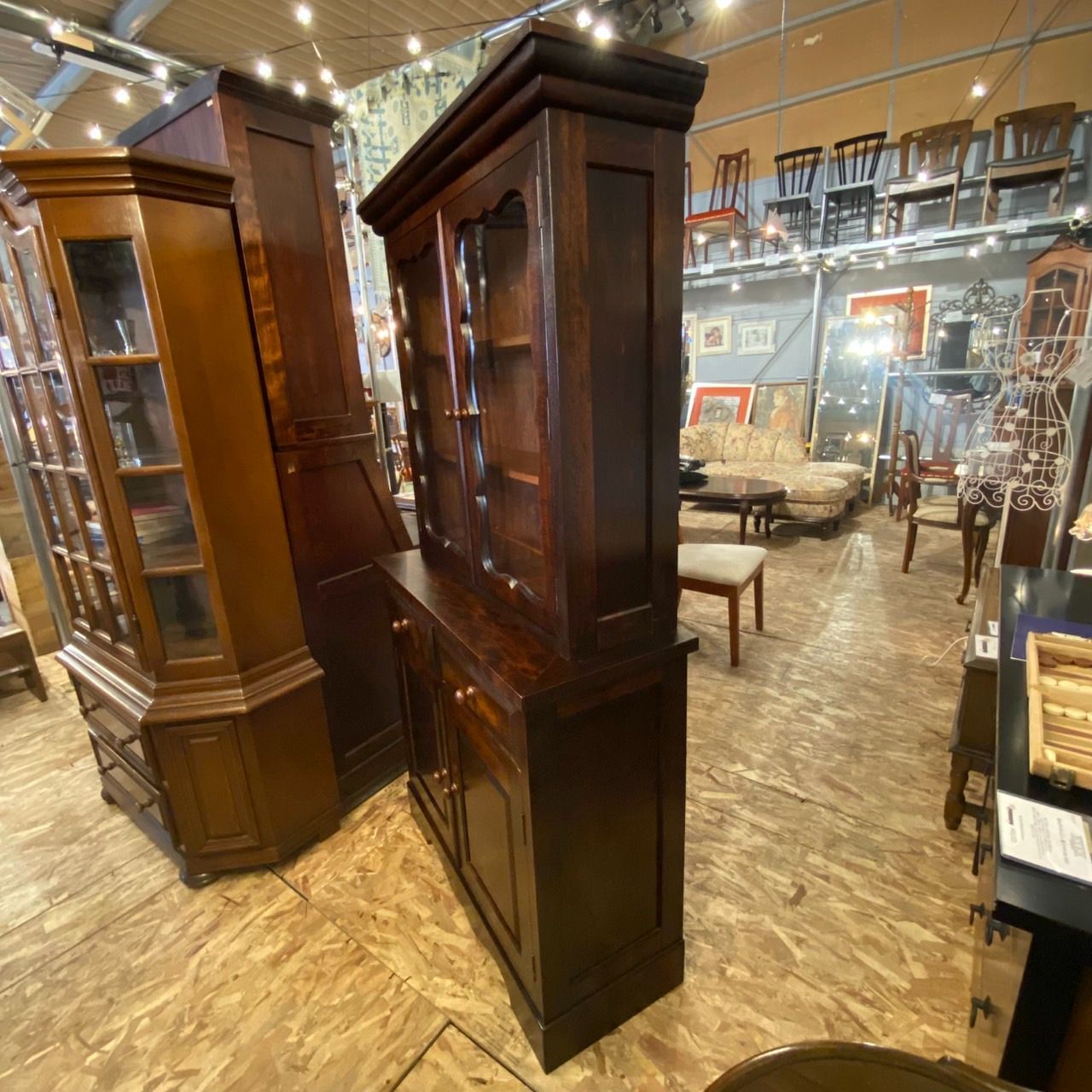 松本民芸家具　58型　ミズメザクラ無垢材食器棚　　　キッチンボード/カップボード 松本民芸家具 58型 ミズメザクラ無垢材食器棚 キッチンボード/カップ