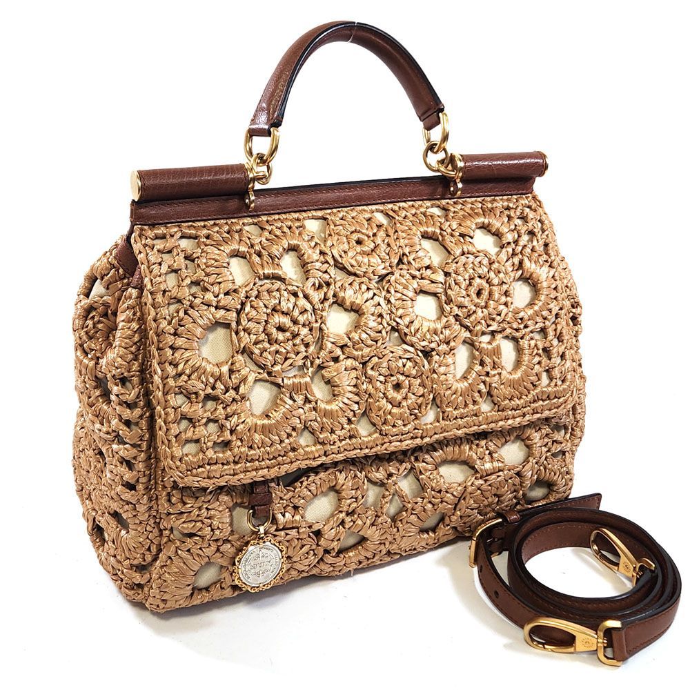 DOLCE&GABBANA シシリーかごハンドバッグ ドルチェ＆ガッバーナ® シシリーバッグ：ミニ、スモール