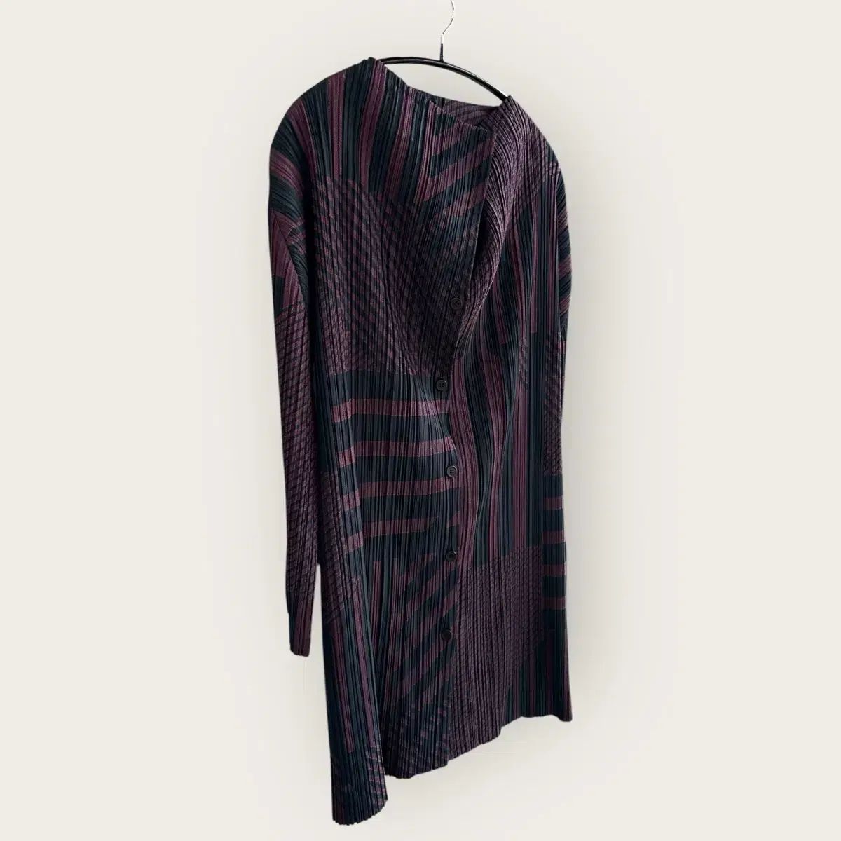4 ISSEY MIYAKE イッセイミヤケ プリーツ プリーズ パターン シャツ ドレス