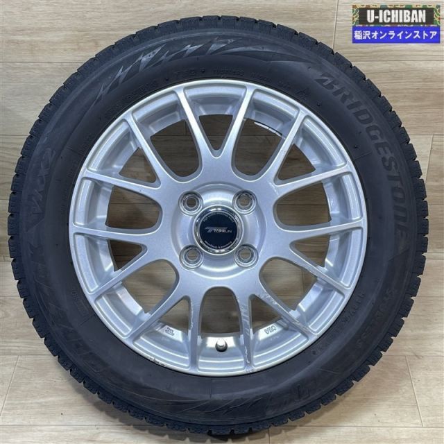 ブリヂストン スタッドレスタイヤ 4本セット155/65R14 スペーシア 軽 N-BOX タント スペーシア ルークス 等 TOPRUN 4.5-14+45