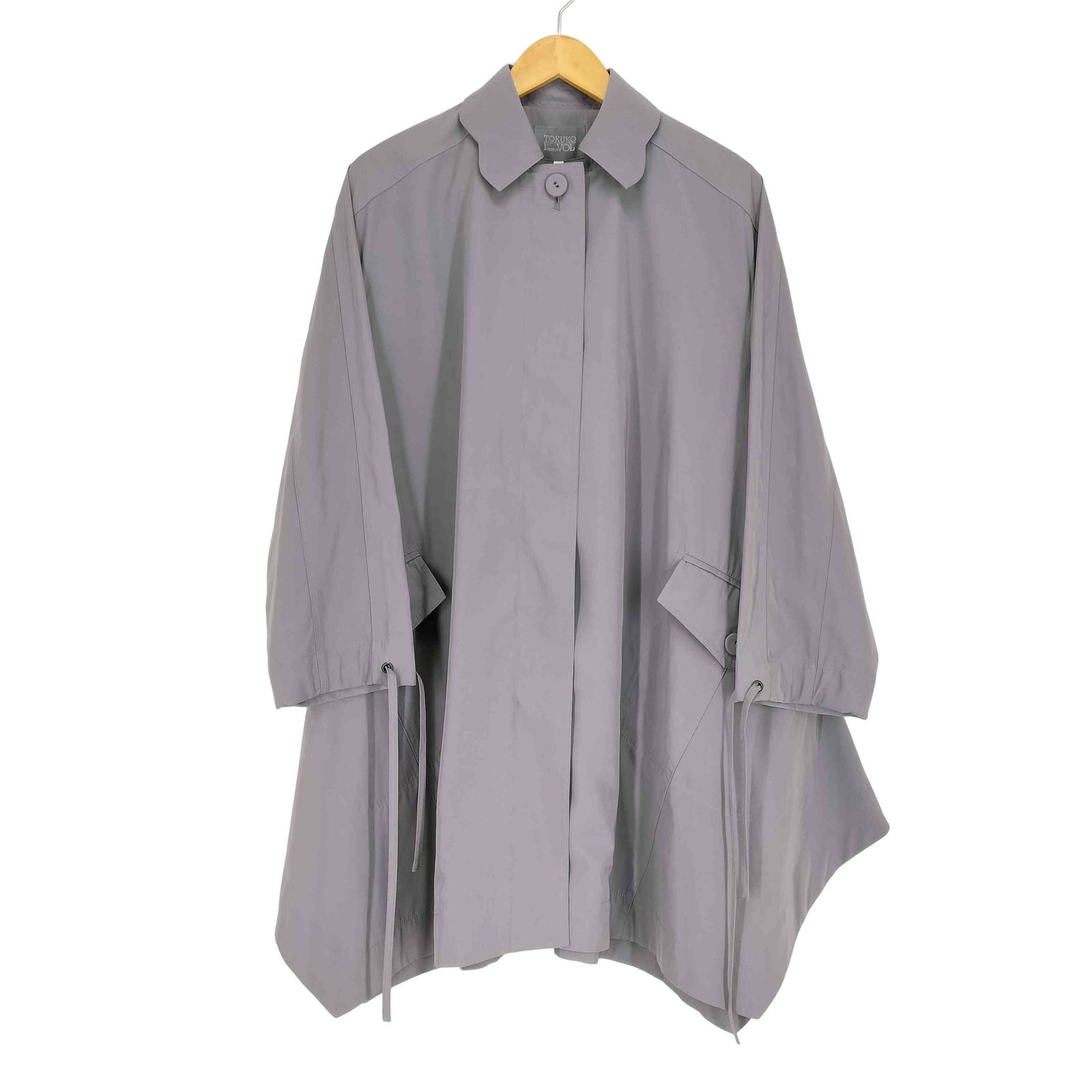 TOKUKO 1er VOL(トクコプルミエヴォル) エッフェル塔プリントステンカラーコート レディース JPN：9号 【中古】【ブランド古着バズストア】 トクコプルミエヴォル TOKUKO 1er VOL エッフェル塔プリントステン