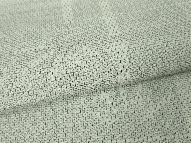 平和屋本店□極上 本塩沢 袷 110亀甲 笹文 証紙付き 逸品 未使用