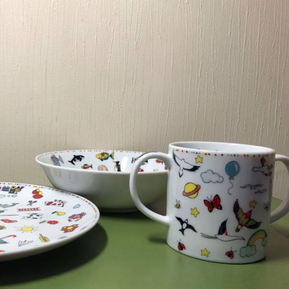 ☆TAITU BABY・タイツーベイビー☆絵柄がかわいいベビー食器3ピース 
