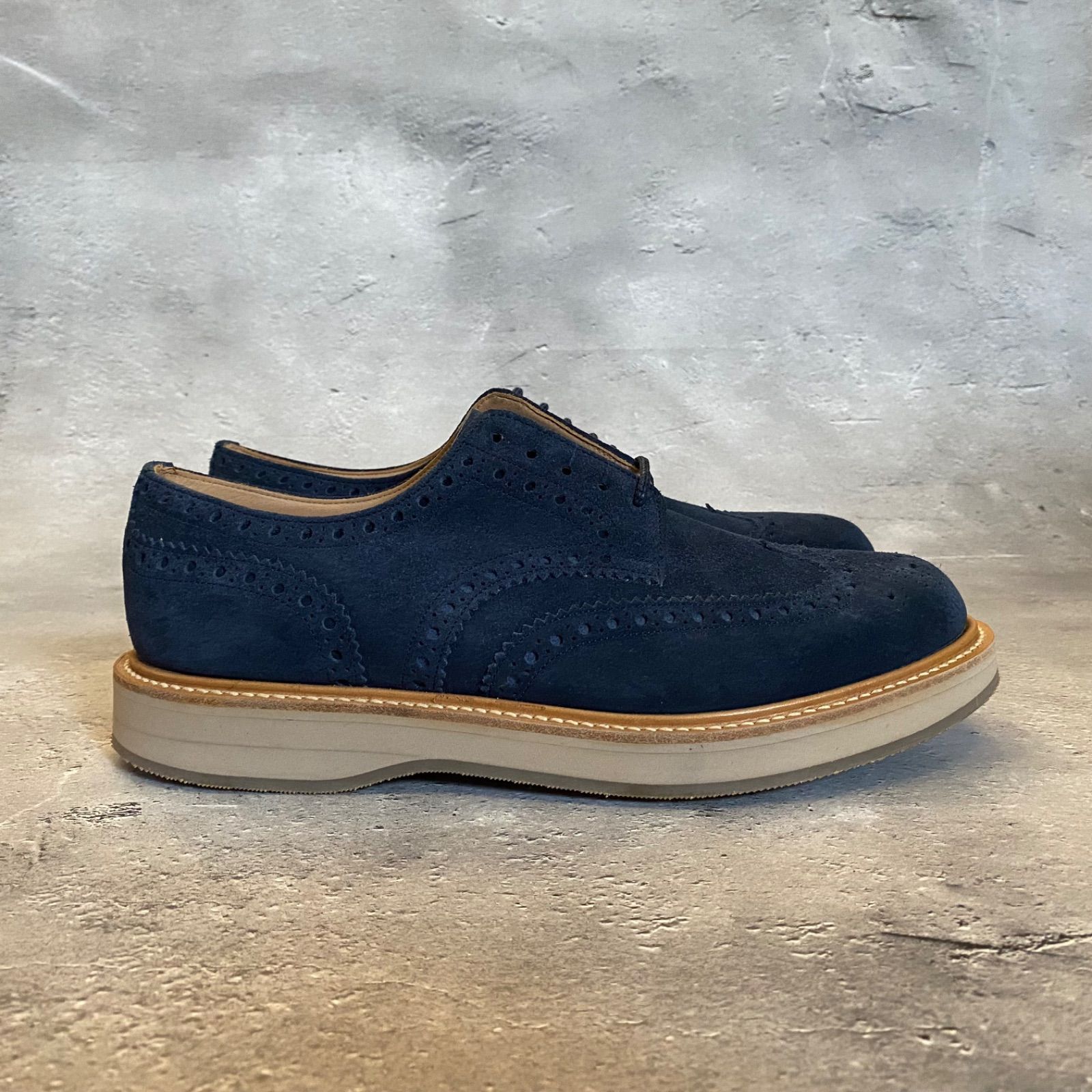 新品 Church's フルブローグダービーシューズ 軽量ラバー 新品 Church's フルブローグダービーシューズ 軽量ラバー