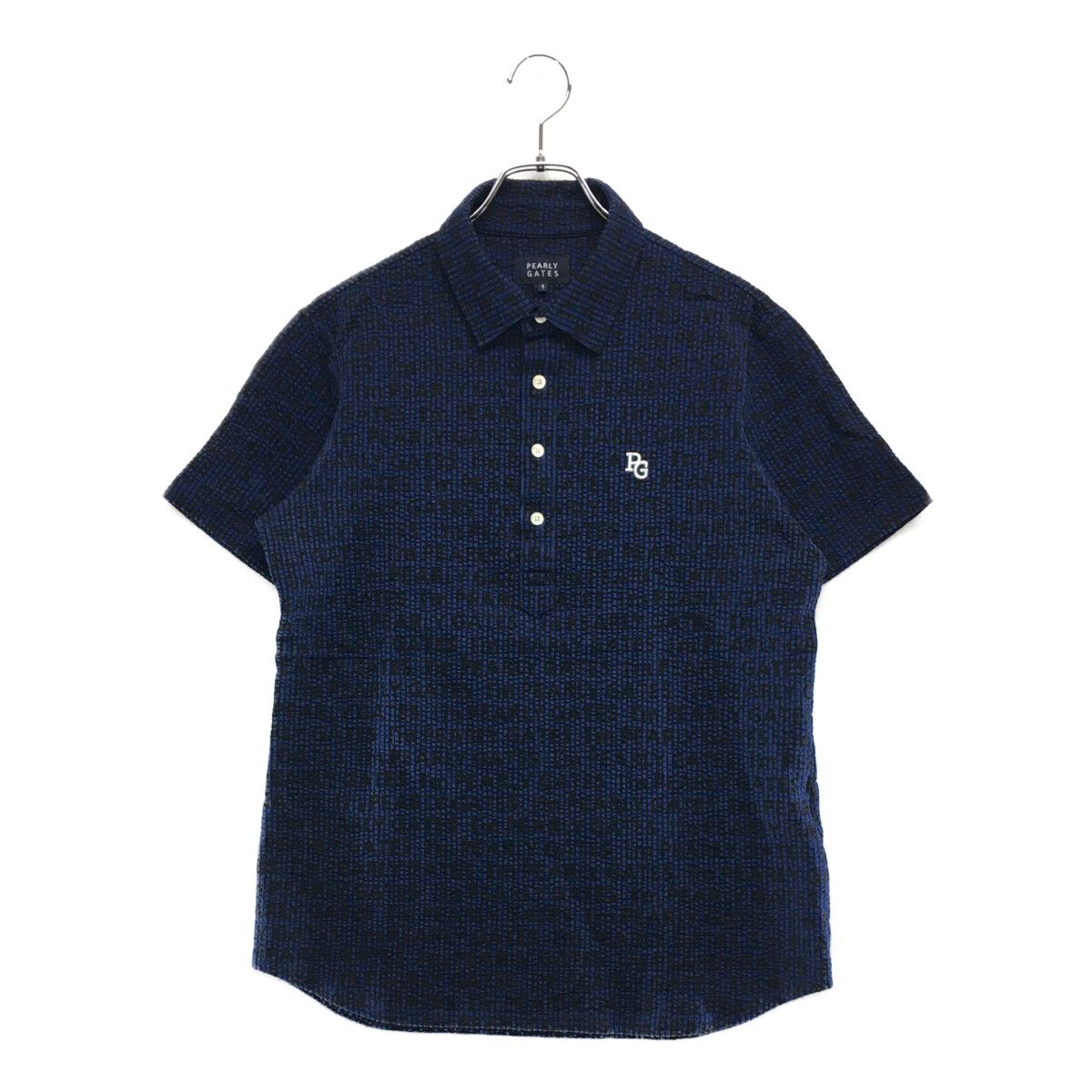 中古 メンズ パーリーゲイツ PEARLY GATES 半袖ポロシャツ 5(L) 青系