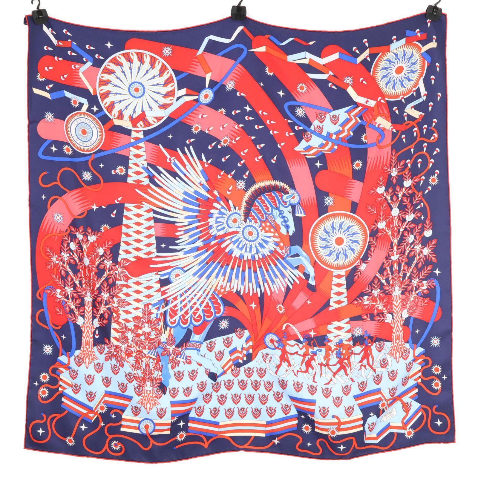 【HERMES】ツイリー/ペガサスの源泉 HERMES エルメス 【美品】La Source de Pegase ペガサスの源泉