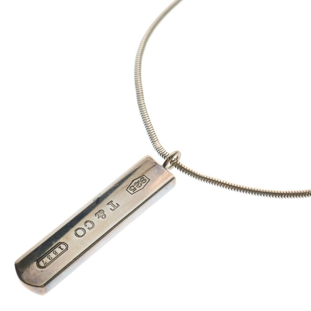 【野球ヤロウ】Tiffany & Co. 925ナローバー ネックレス ティファニー Tナロー チェーン ネックレス 925 38.2g シルバー