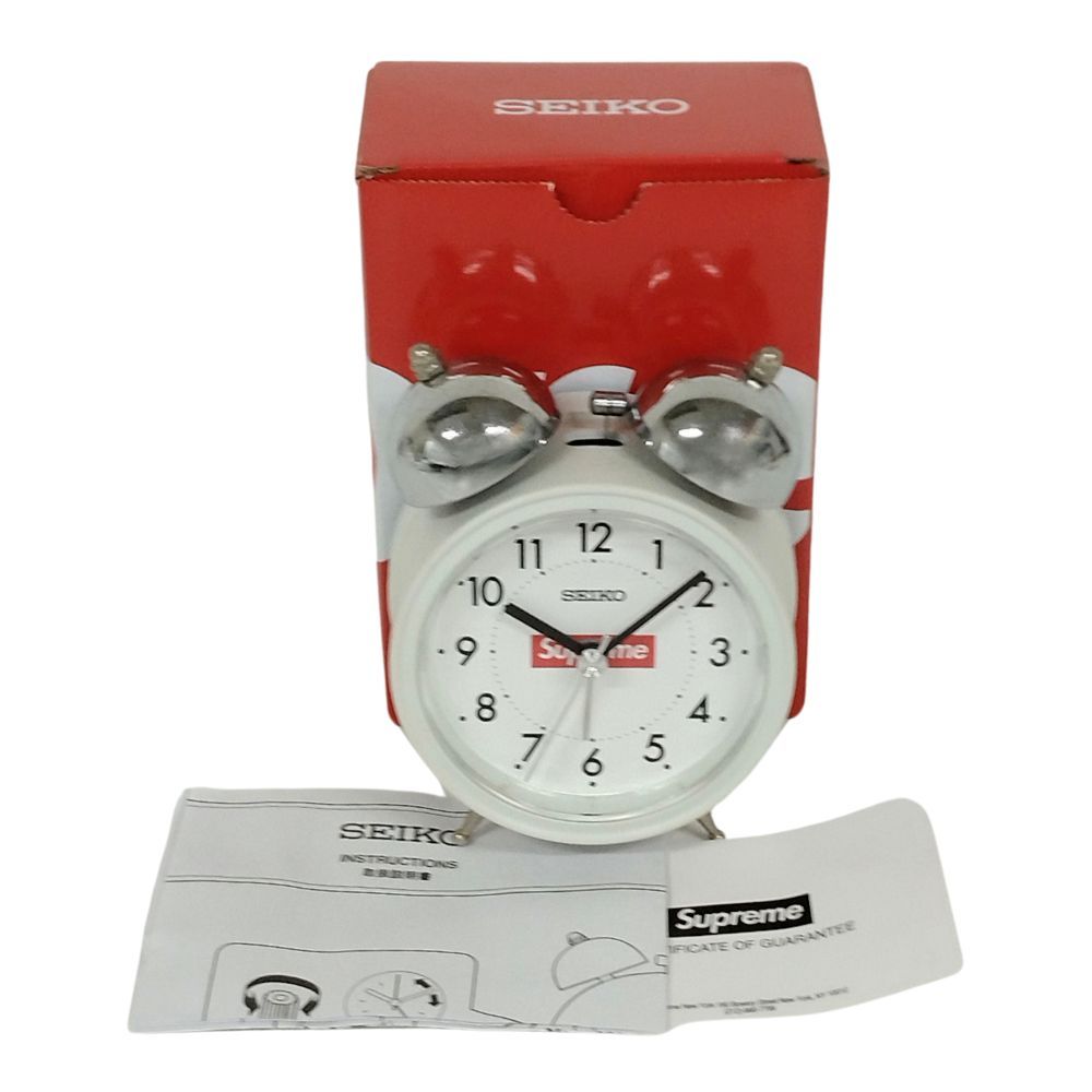 【新品】Supreme Seiko Alarm Clock シュプリーム置き時計 Supreme Seiko Alarm Clock White - FW22 - US