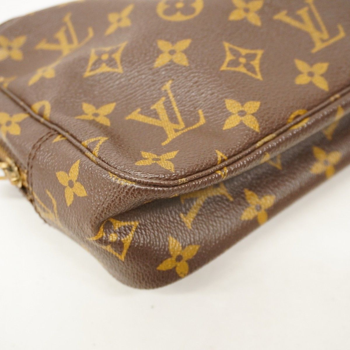 極美品】ルイヴィトン トゥルーストワレット23 モノグラム ポーチ 茶色