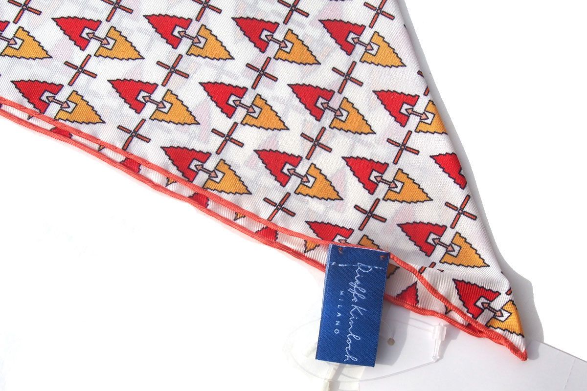 Kinloch｜幾何学柄プリントシルク