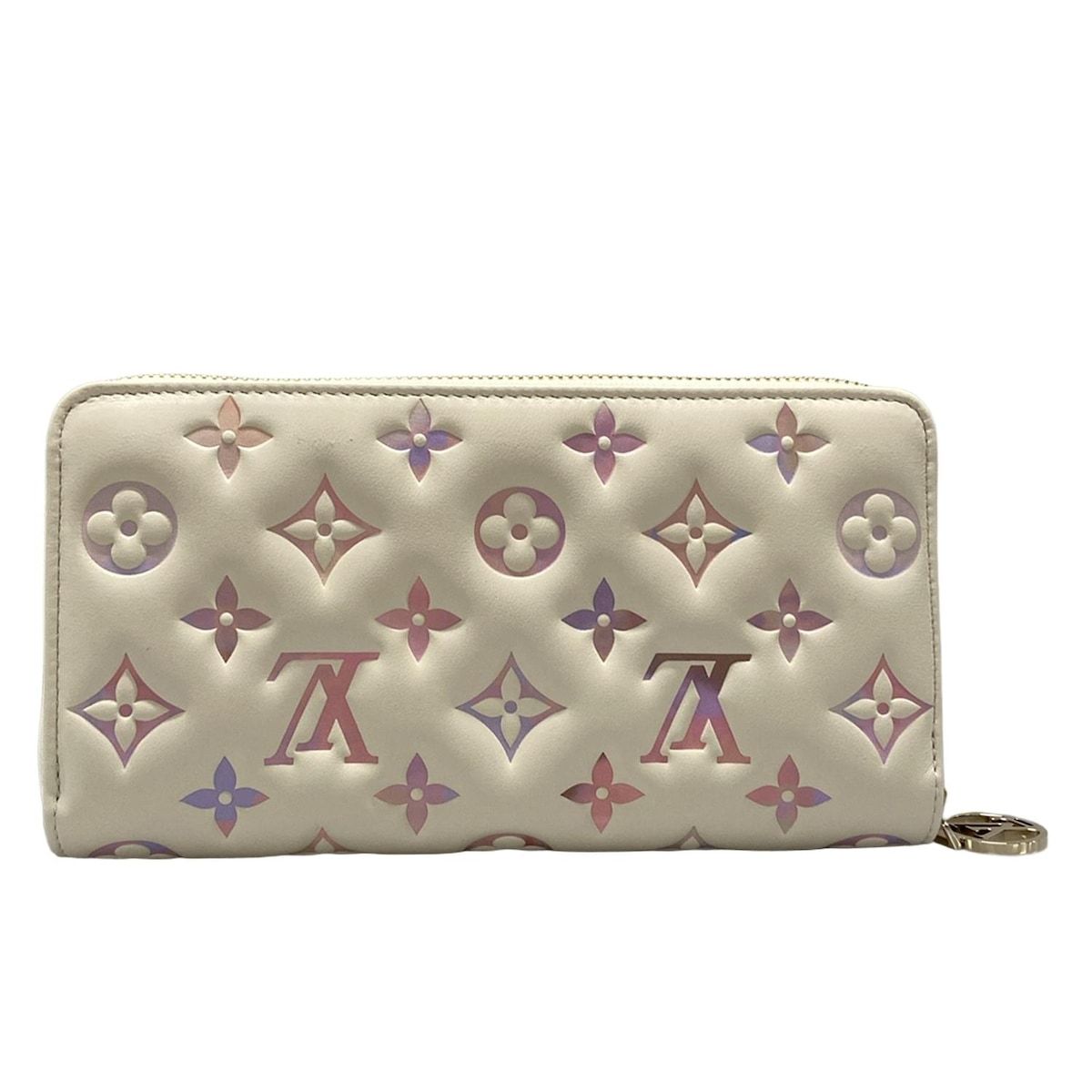 LOUIS VUITTON ルイヴィトン 長財布 クッサン ジッピーウォレット M15091 ドリームベージュ レザー